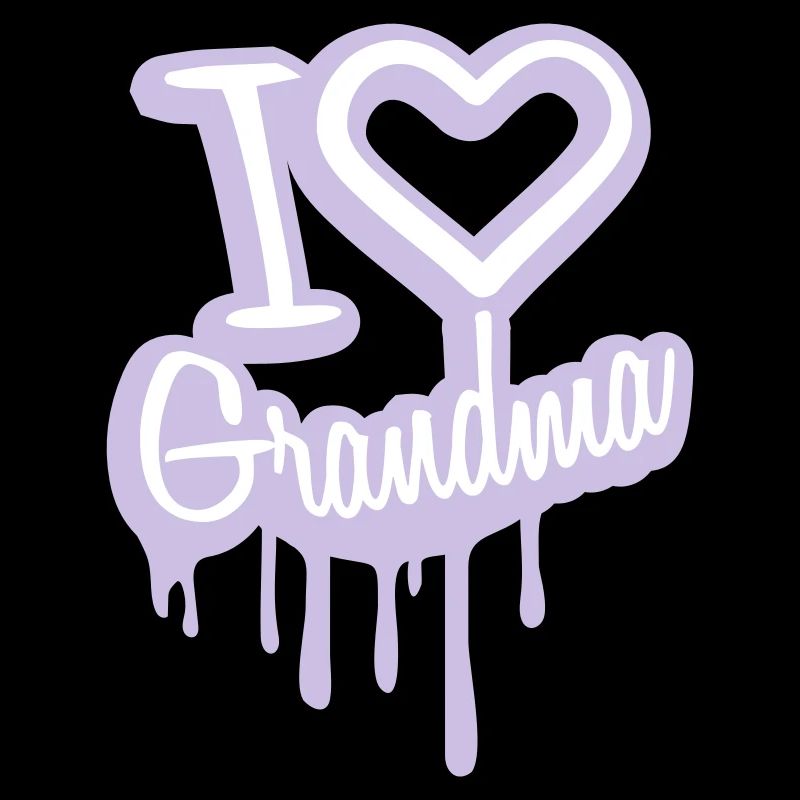 I Love Grandma Oma Liebe Graffiti Großmutter