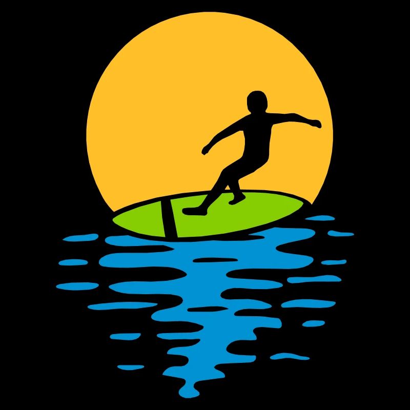 Abend Sonne Surfer