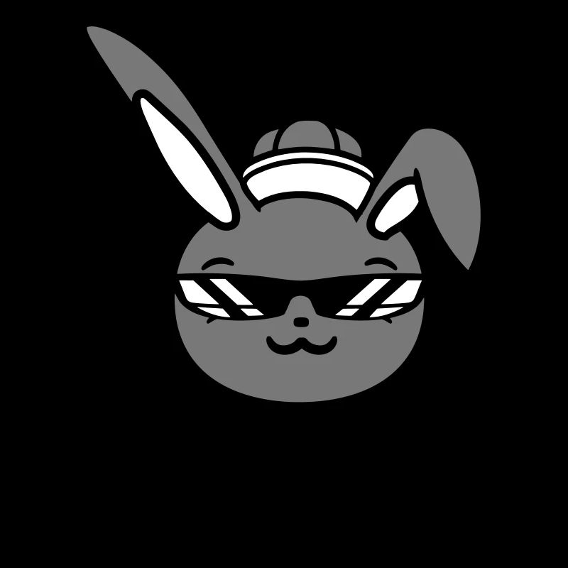 Bunny Sunglasses Cappy Tie Cool Hat Comic
