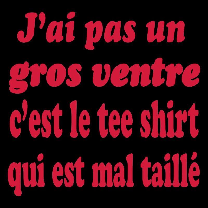 Gros ventre tee shirt mal taille