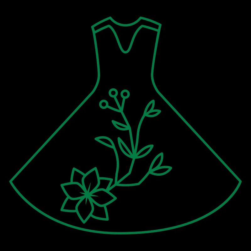 Modern dance dress with florals