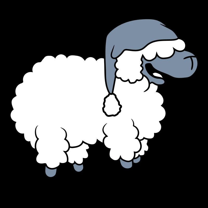 Funny laughing sheep
