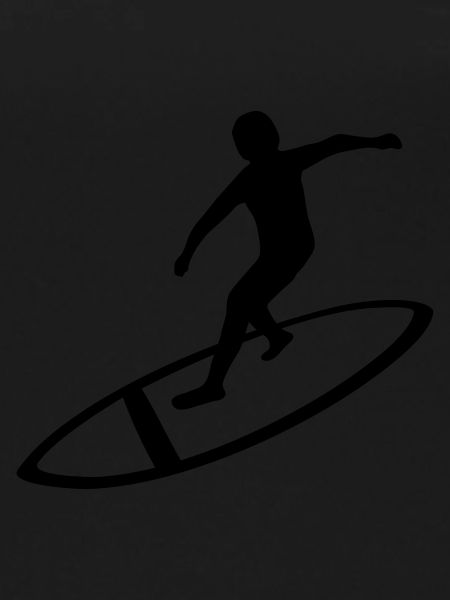 Hobby Surfer Silhouette