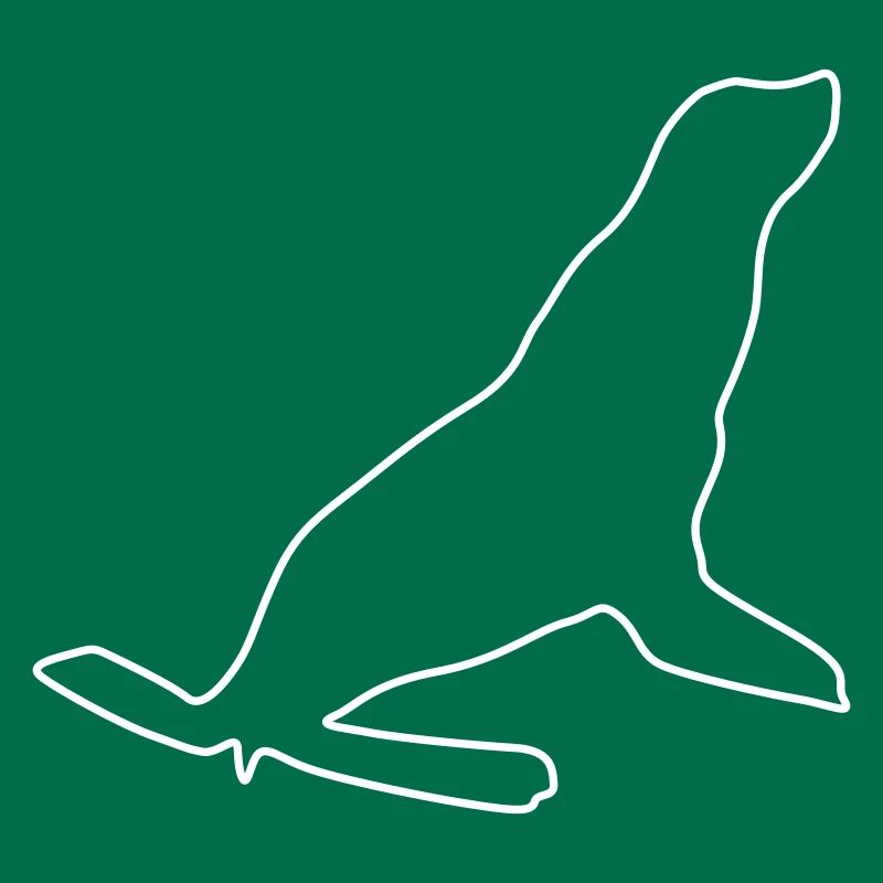 Silhouette de phoque de mer