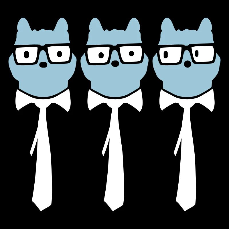 3 lunettes intelligentes nerd chat à monture de corne Geek Tie Team