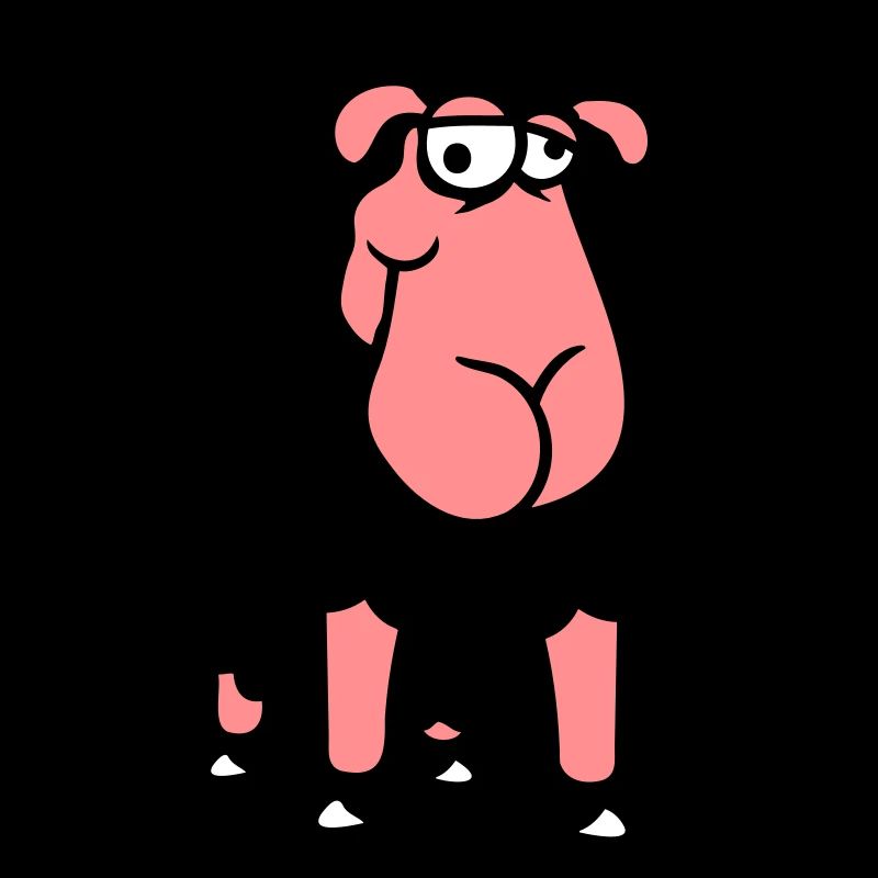 mouton a l’air stupide mignon drôle idiot cool