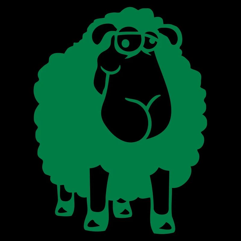 mouton a l’air stupide mignon drôle idiot cool