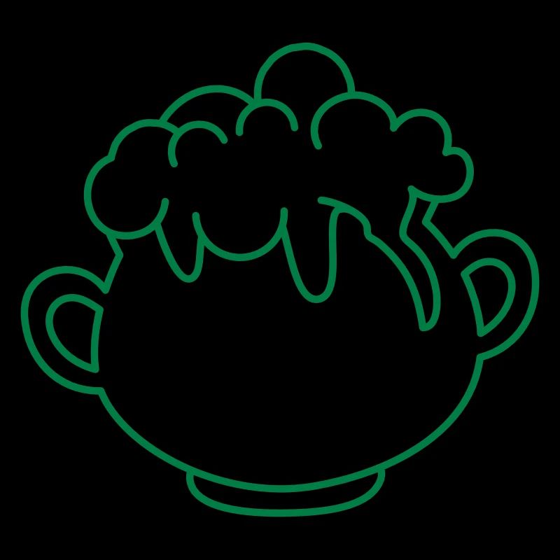 Cauldron with bubbling potion