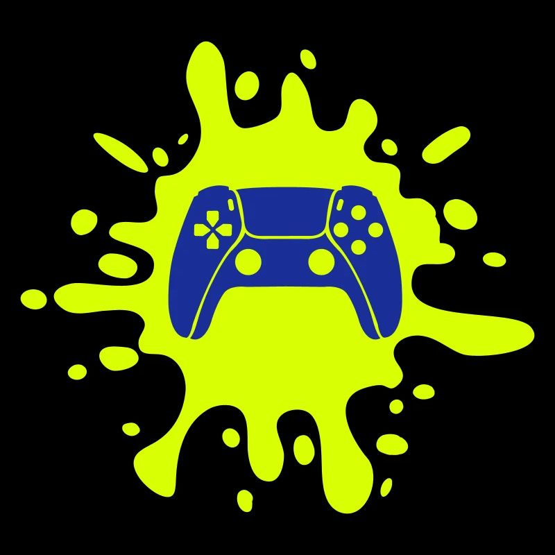 Blobs de manette de jeu de joueur