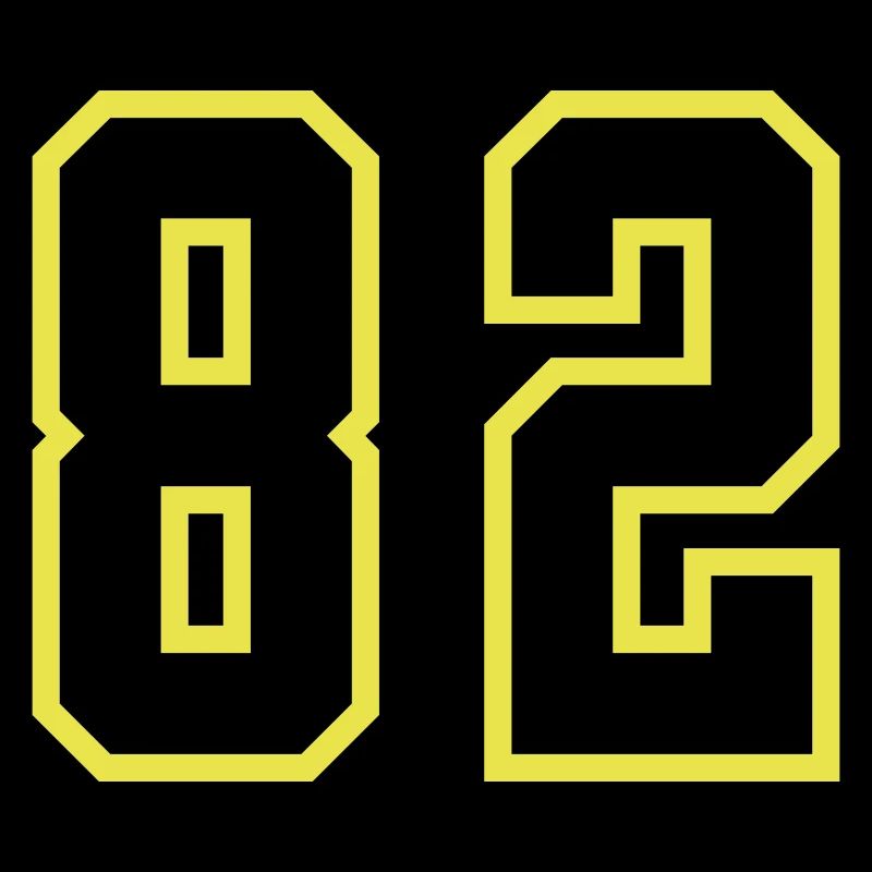 82 Zahl Trikot