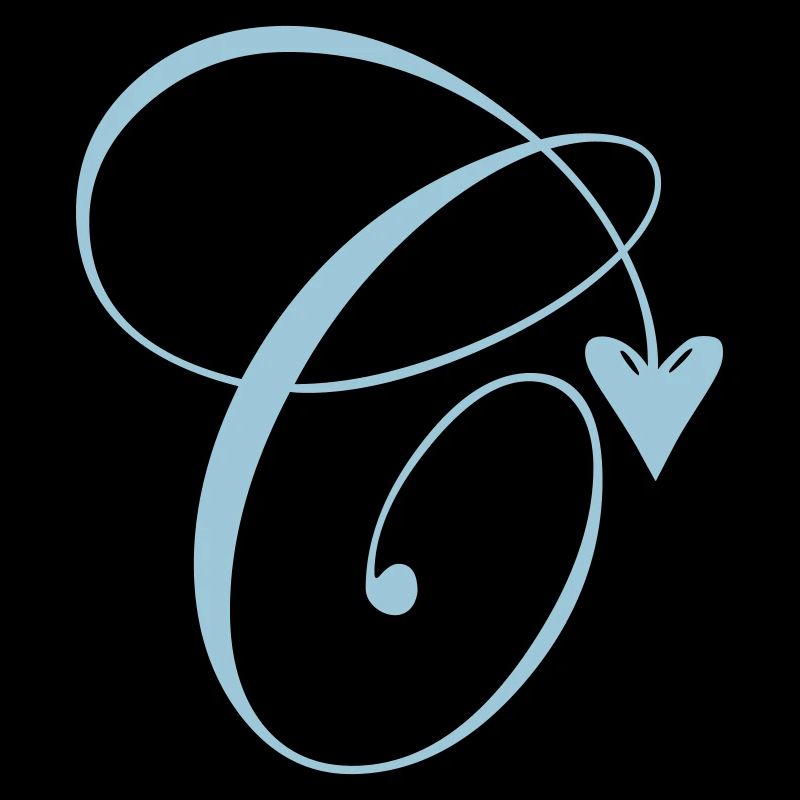 Monogramme C Vigne Coeur