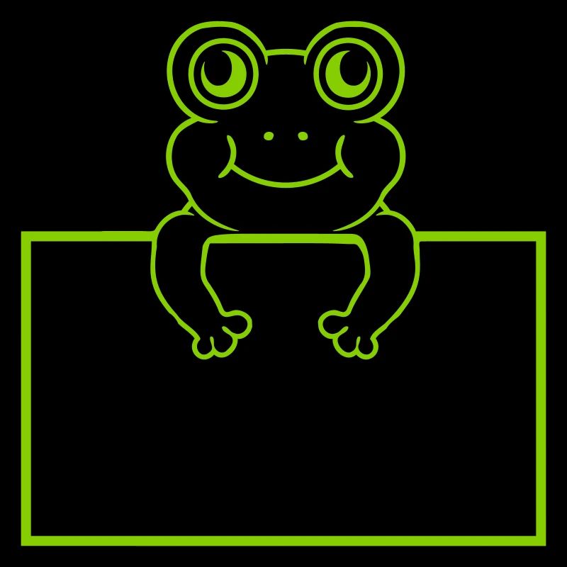 Bouclier montrer grenouille comique