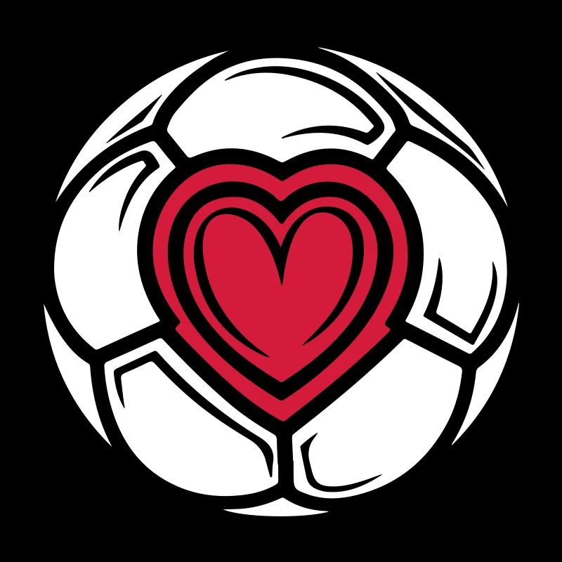 Fussball Herz Liebe