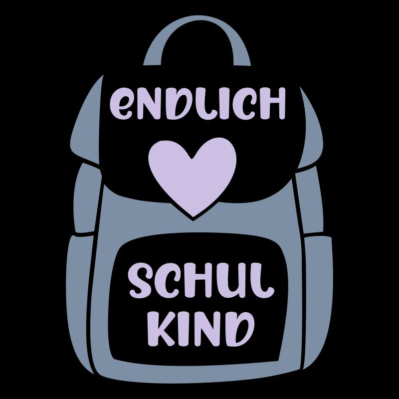 endlich Schulkind lila