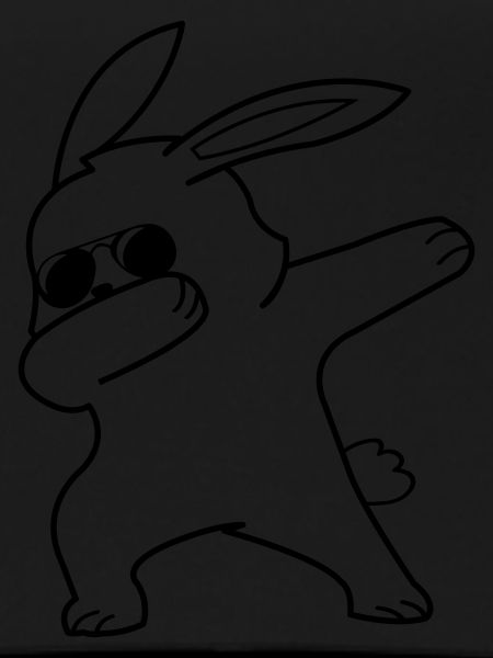 dabbing rabbit