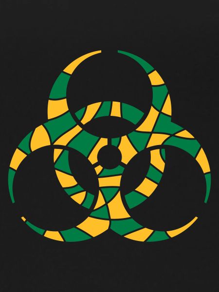 Symbole Biohazard Fissures Design