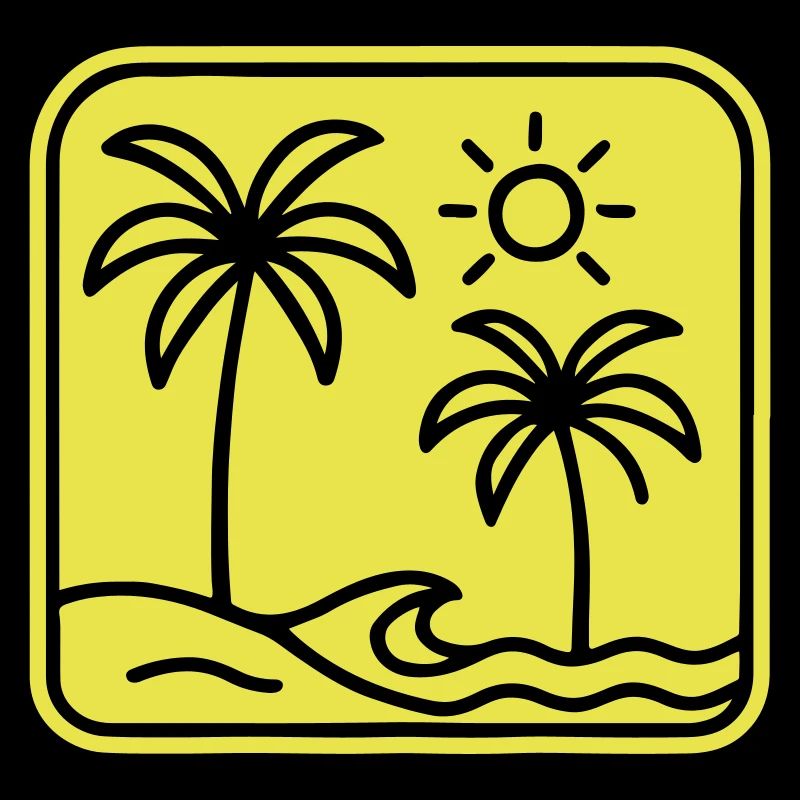 Plage de Palm Trees
