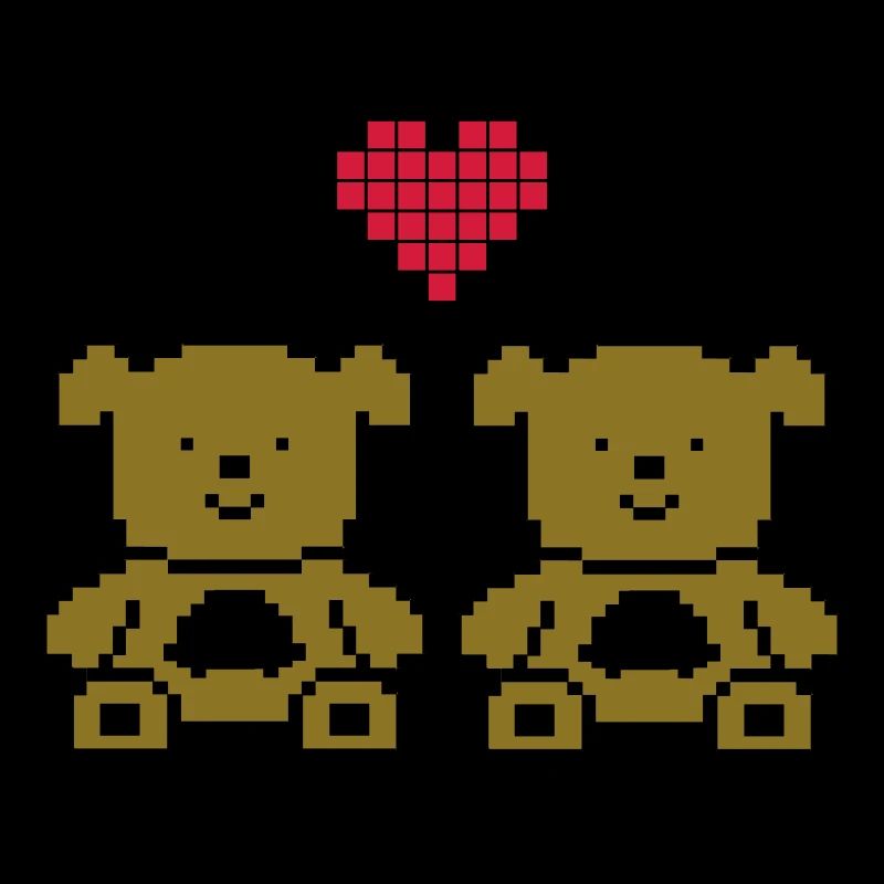Pixel Bears Amour