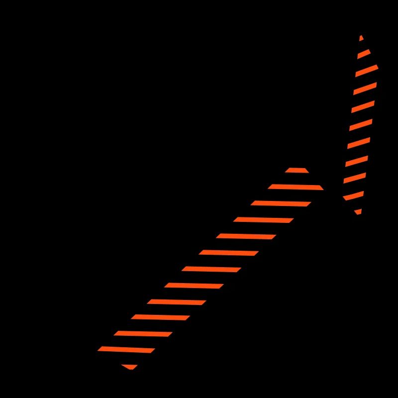 Flèche en 3D bicolore