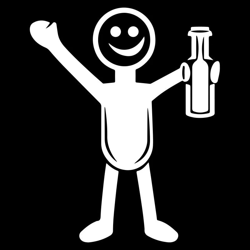 Bière buvant Silhouette De Fête