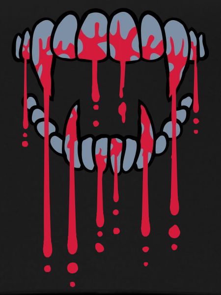 Blood drops vampire