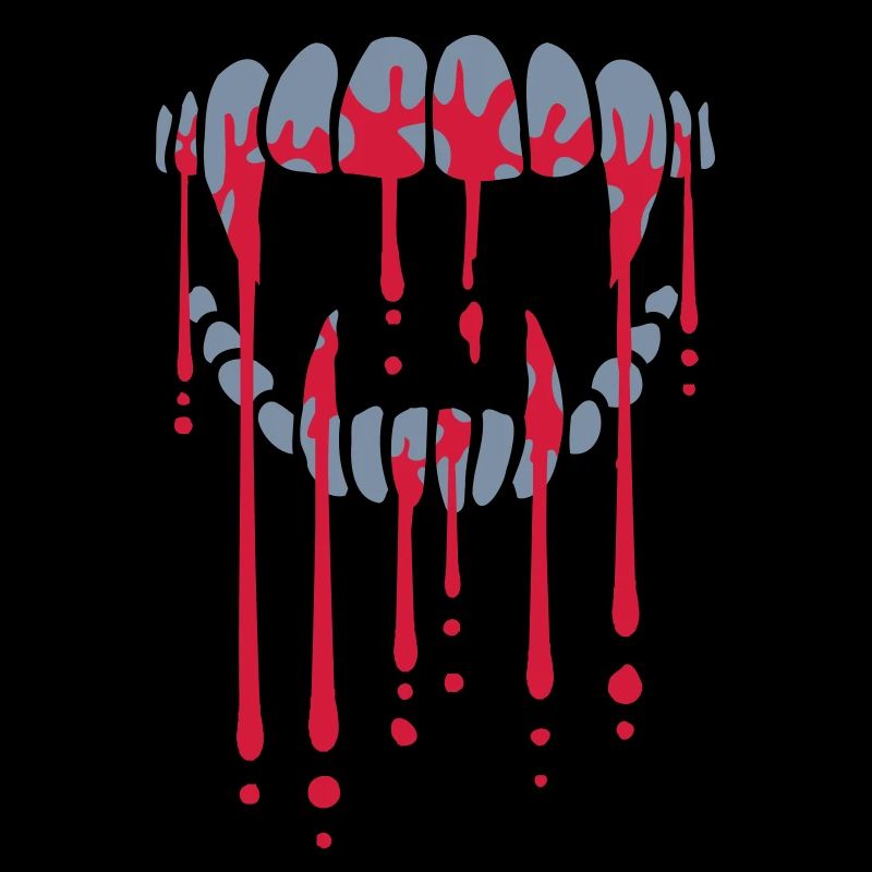 Blood drops vampire