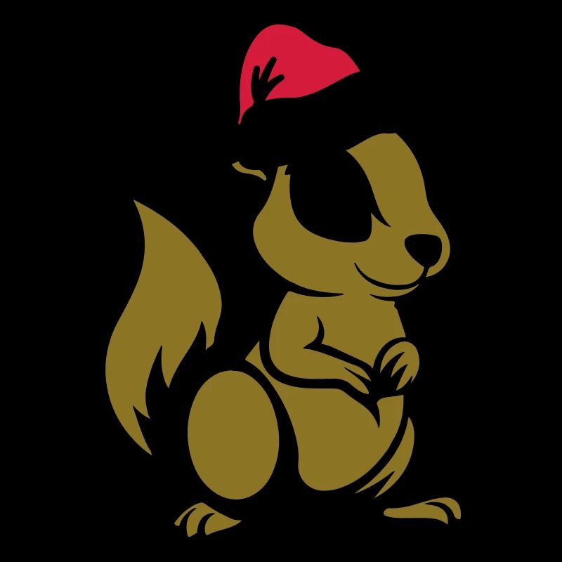 Squirrel Comic Animal Christmas