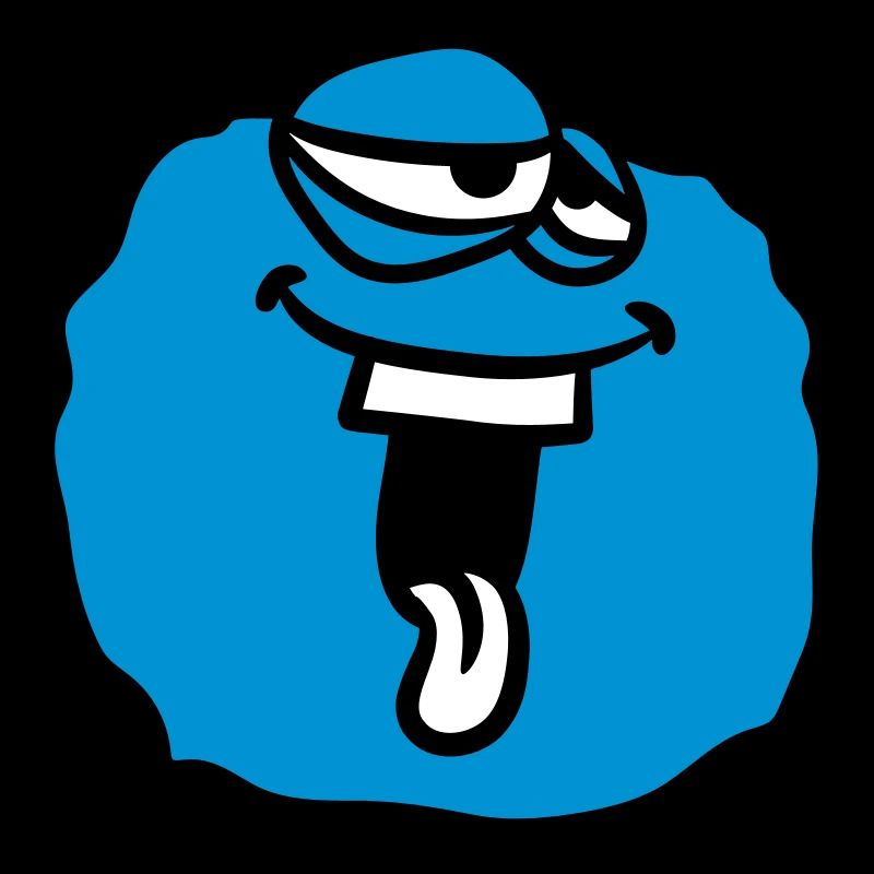 ball circle around laughing face head monster funny