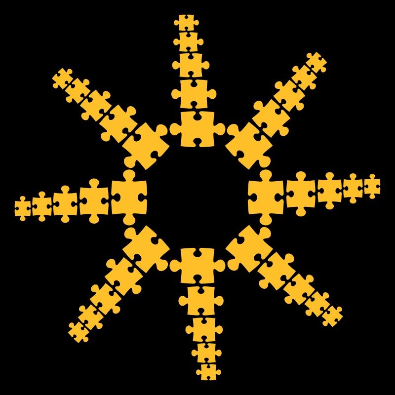 star puzzle sun pattern piece puzzle game puzzled