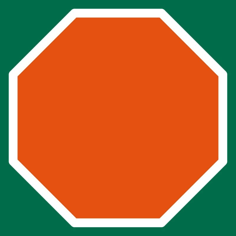 Stop Sign Template Design Icon Pattern Pattern