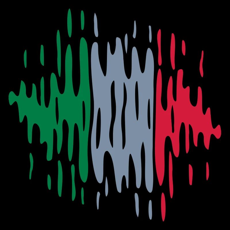 Vagues du drapeau de l’Italie