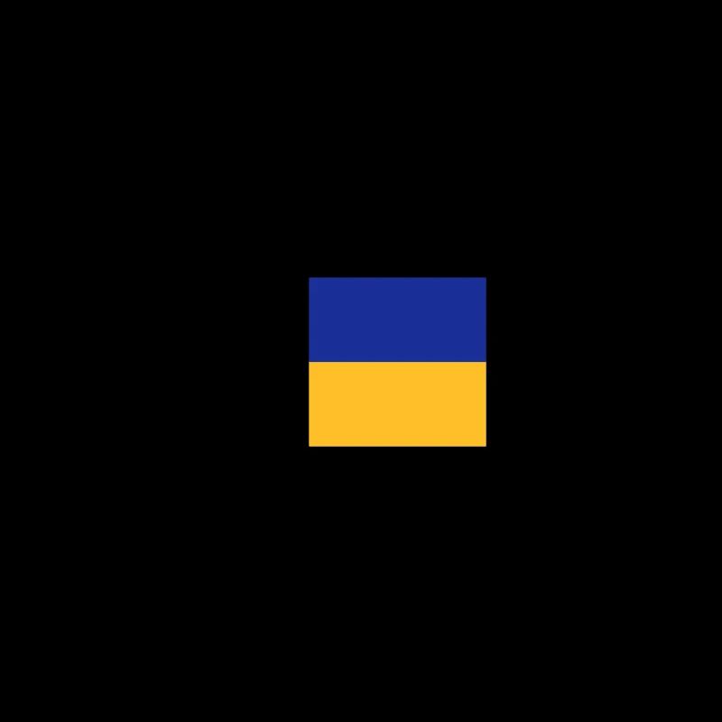 Stand Up For Ukraine mit Flagge