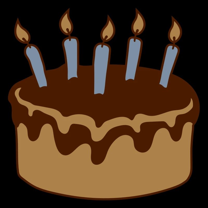 Bougies de gâteau d’anniversaire au chocolat