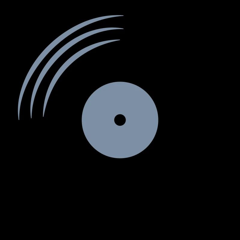 Vinyl record round