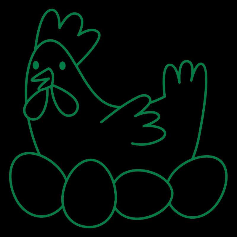 Hühner-Chook mit Eiern