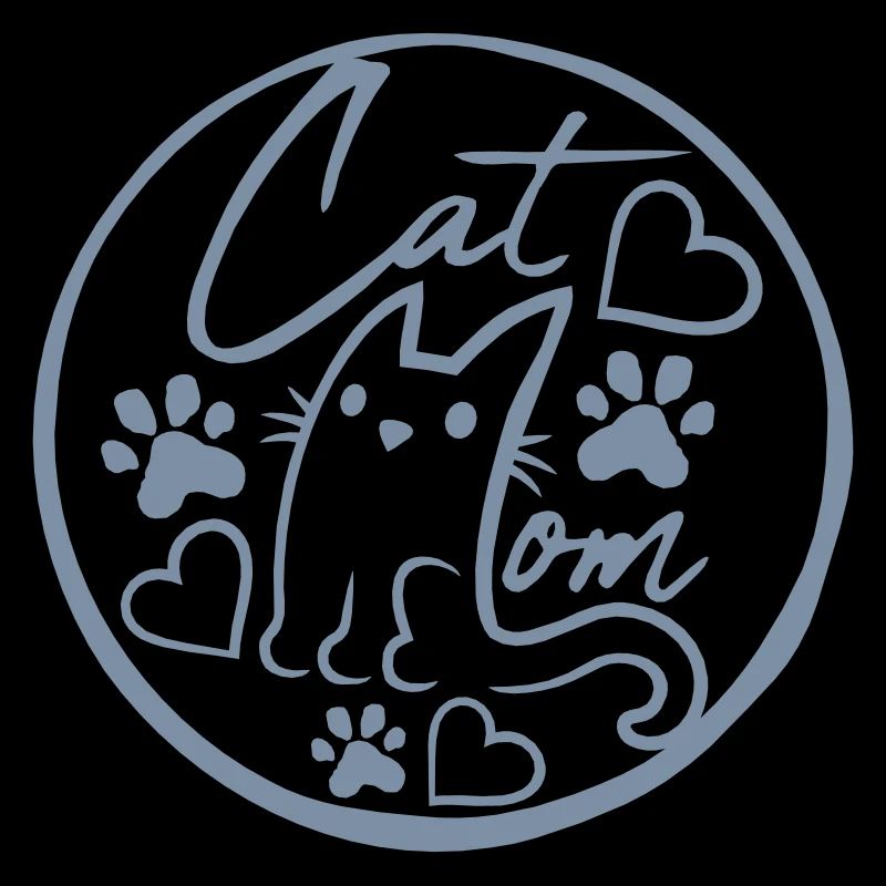 Circle Logo Cat Mom