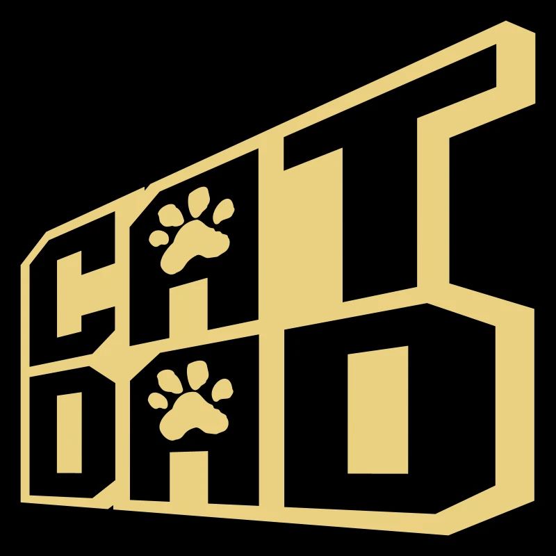 Cat Dad Logo Design