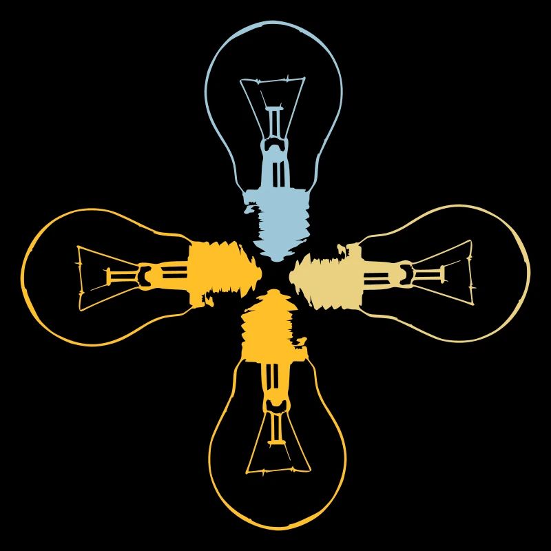 Idea Light Bulb Light Brain Lamp Thinking Vector