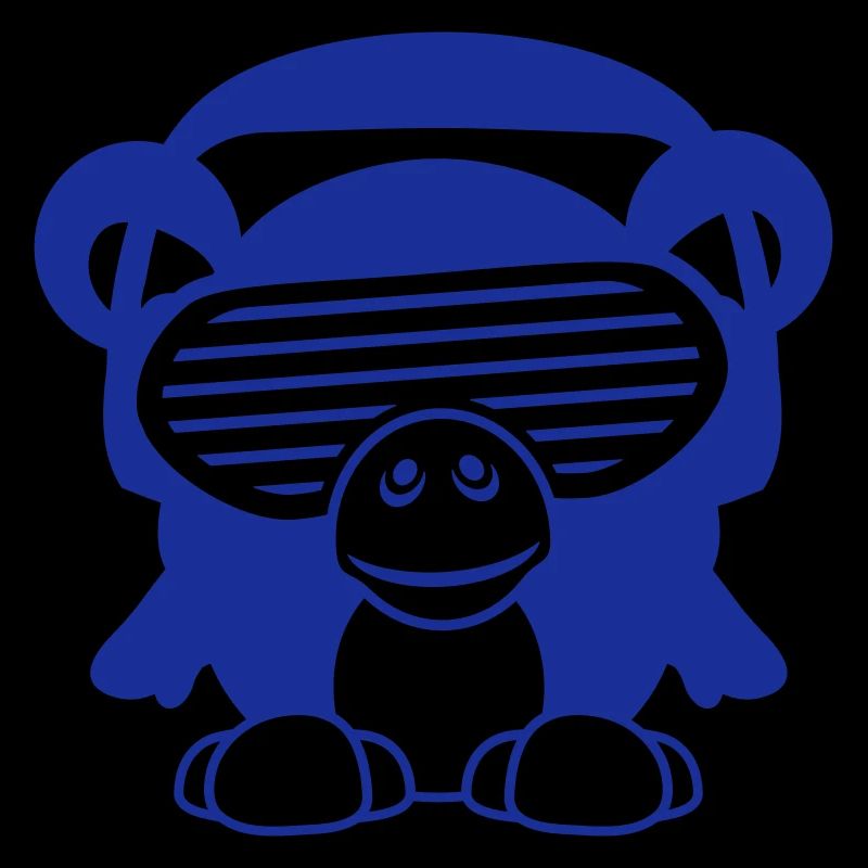 Singe DJ Cool Chimpanzé Singe Musique Écoute Fun