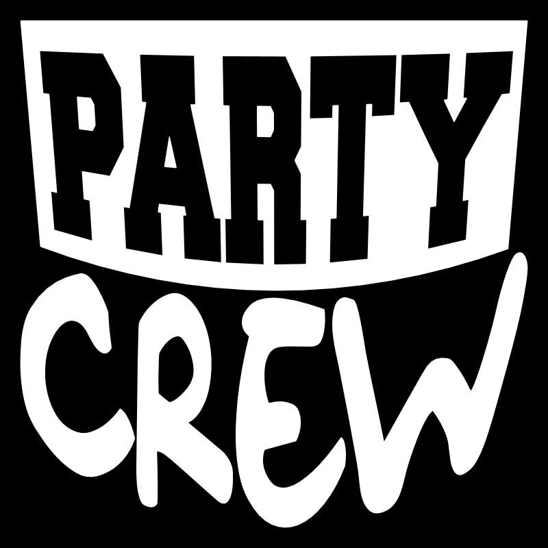 Fête Crew Fun Logo Célébrez les amis de l’équipe Membre