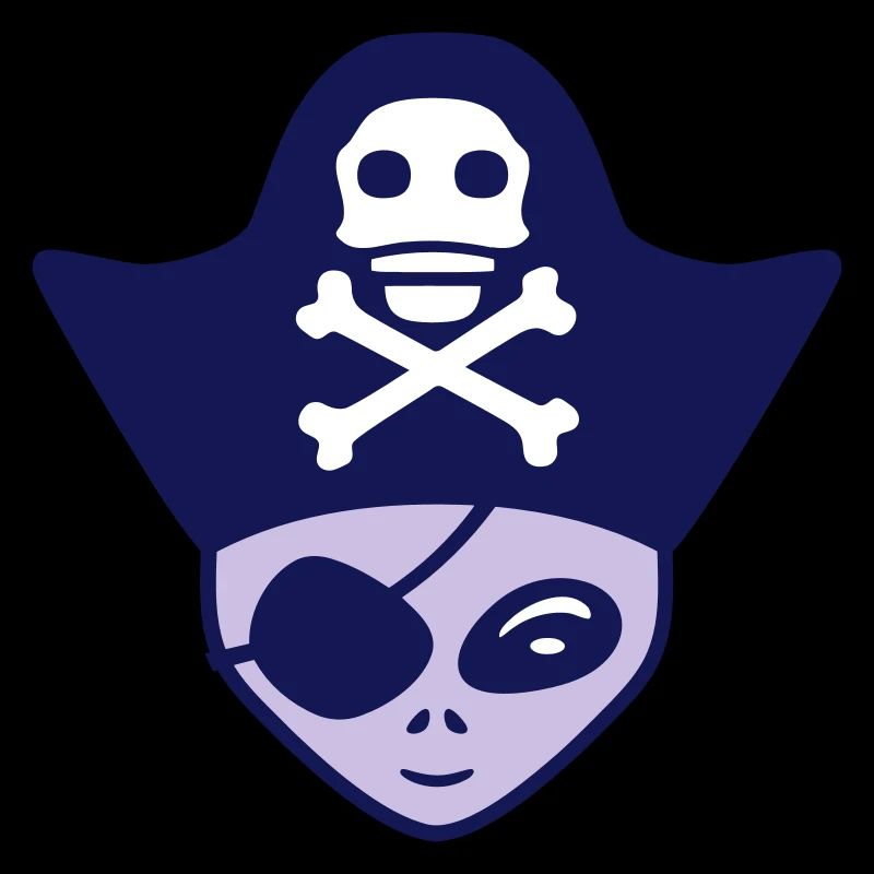Alien Pirate Captain Cap Funny Alien