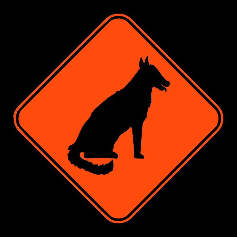 Dog Warning Sign Warning Note Danger Symbol