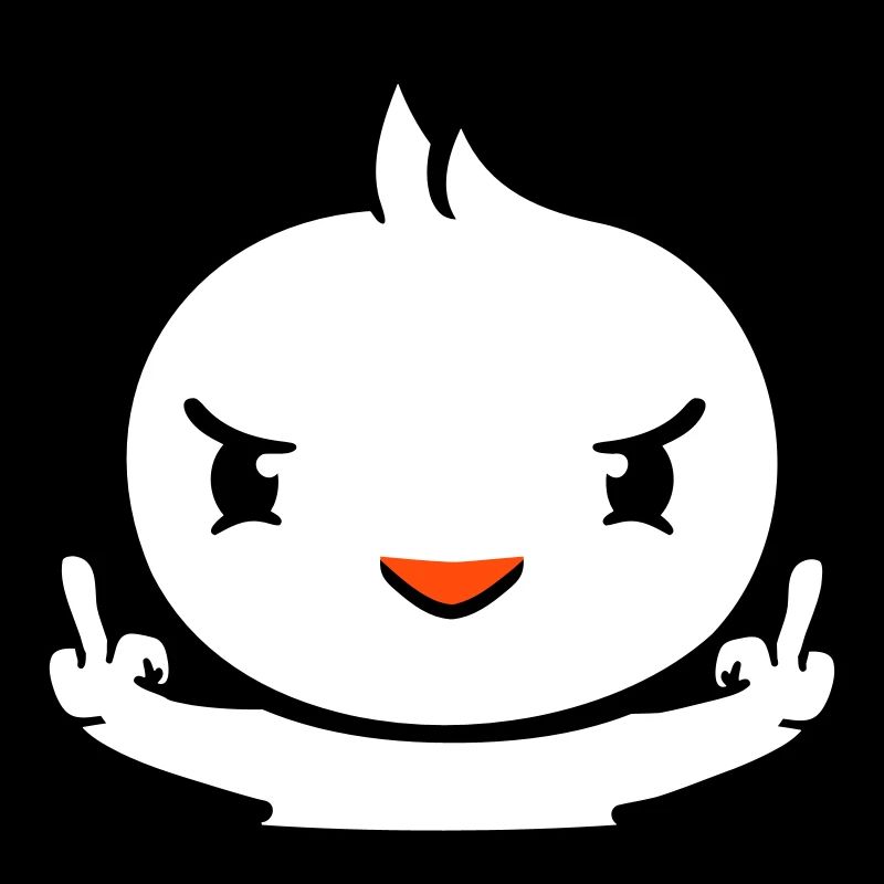 Bird Evil Bottom Hole Middle Finger Show Bad Boy