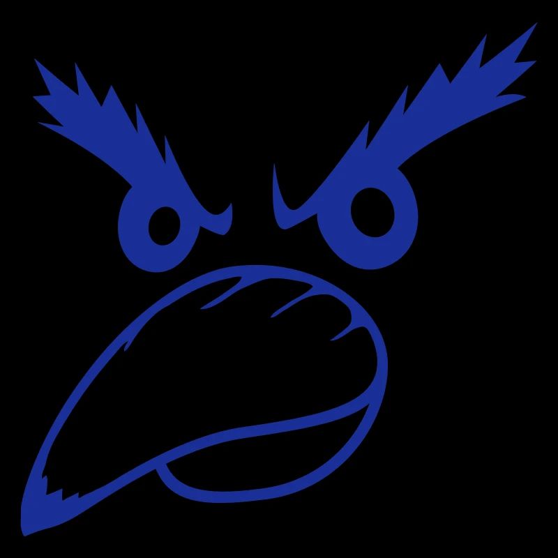 Raven Bird Peeps Evil Cool Funny Comic Humor Fun
