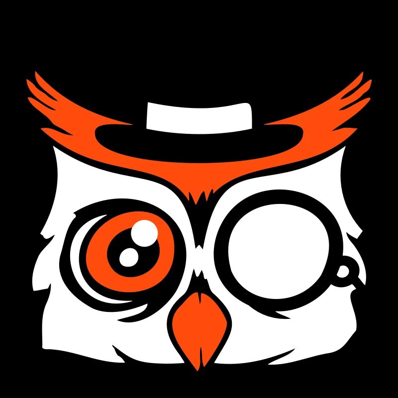Sir Owl Top Hat Monocle Glasses Rich Mr.