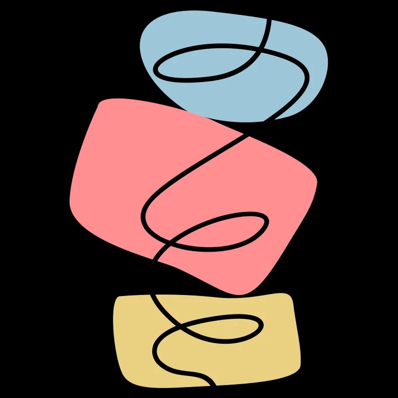 Abstract Design Stacking Stones