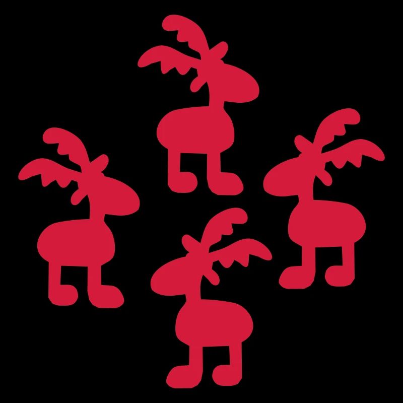 Funny moose for Christmas