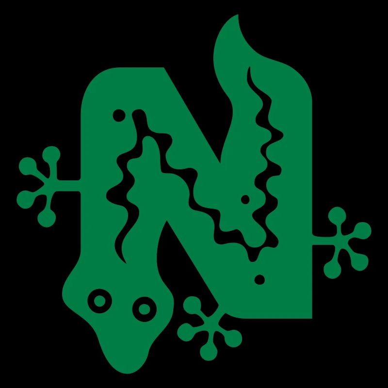Snake | Schlange | letter N | Vectorgraphic