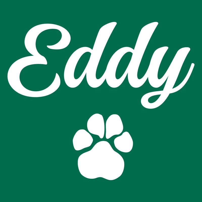 Nom du chien EDDY avec patte