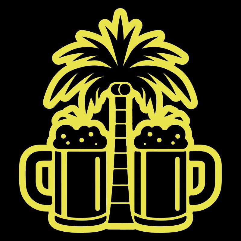Plage de palmiers à bière